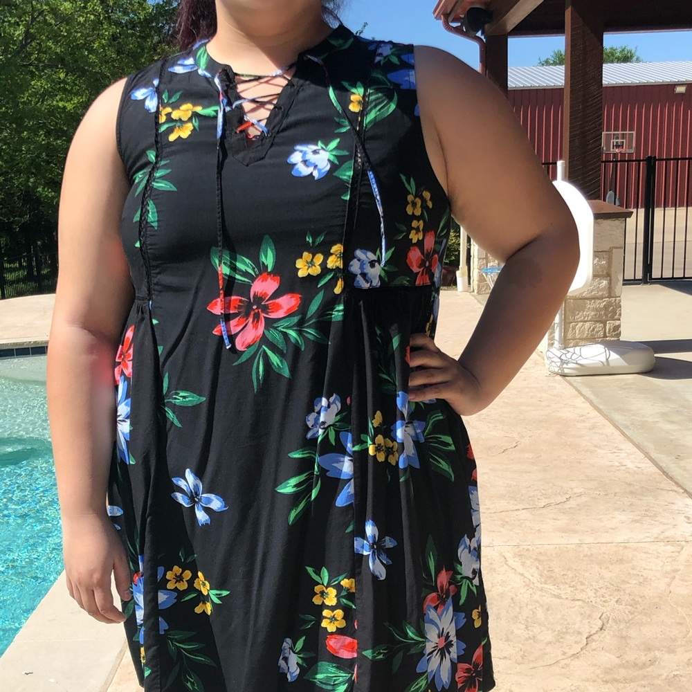 Flower Print Dress | XL